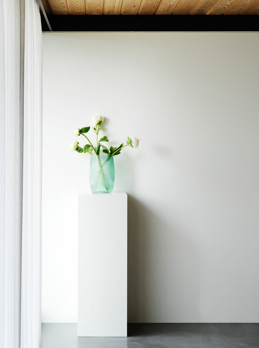 Tide vase, blå - H: 28 cm.